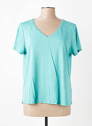 T-shirt col v manches courtes bleu LOLA ESPELETA femme