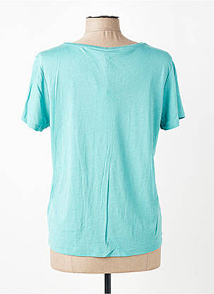 T-shirt col v manches courtes bleu LOLA ESPELETA femme