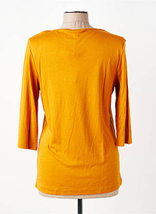 Top tissage jersey manches longues jaune STREET ONE femme