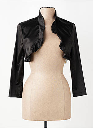 Boléro effet matière satinée noir RINASCIMENTO femme