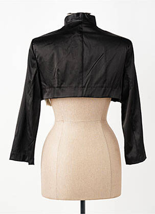 Boléro effet matière satinée noir RINASCIMENTO femme