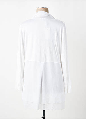 Veste casual manches longues blanc KITANA femme