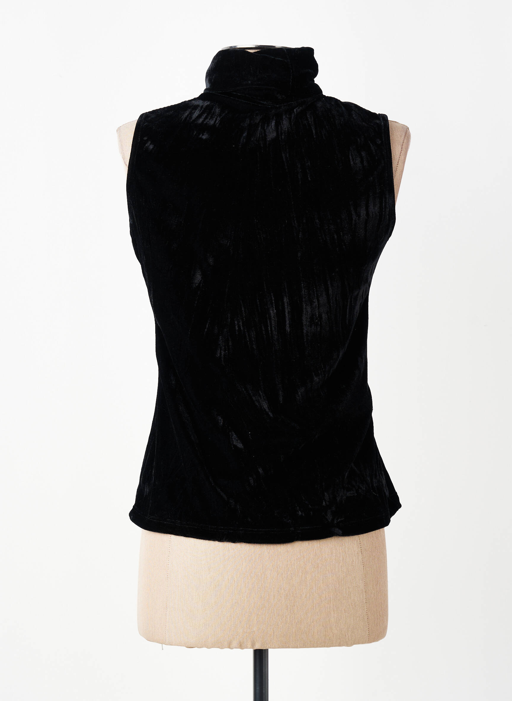 Top stretch sans manche noir RINASCIMENTO femme