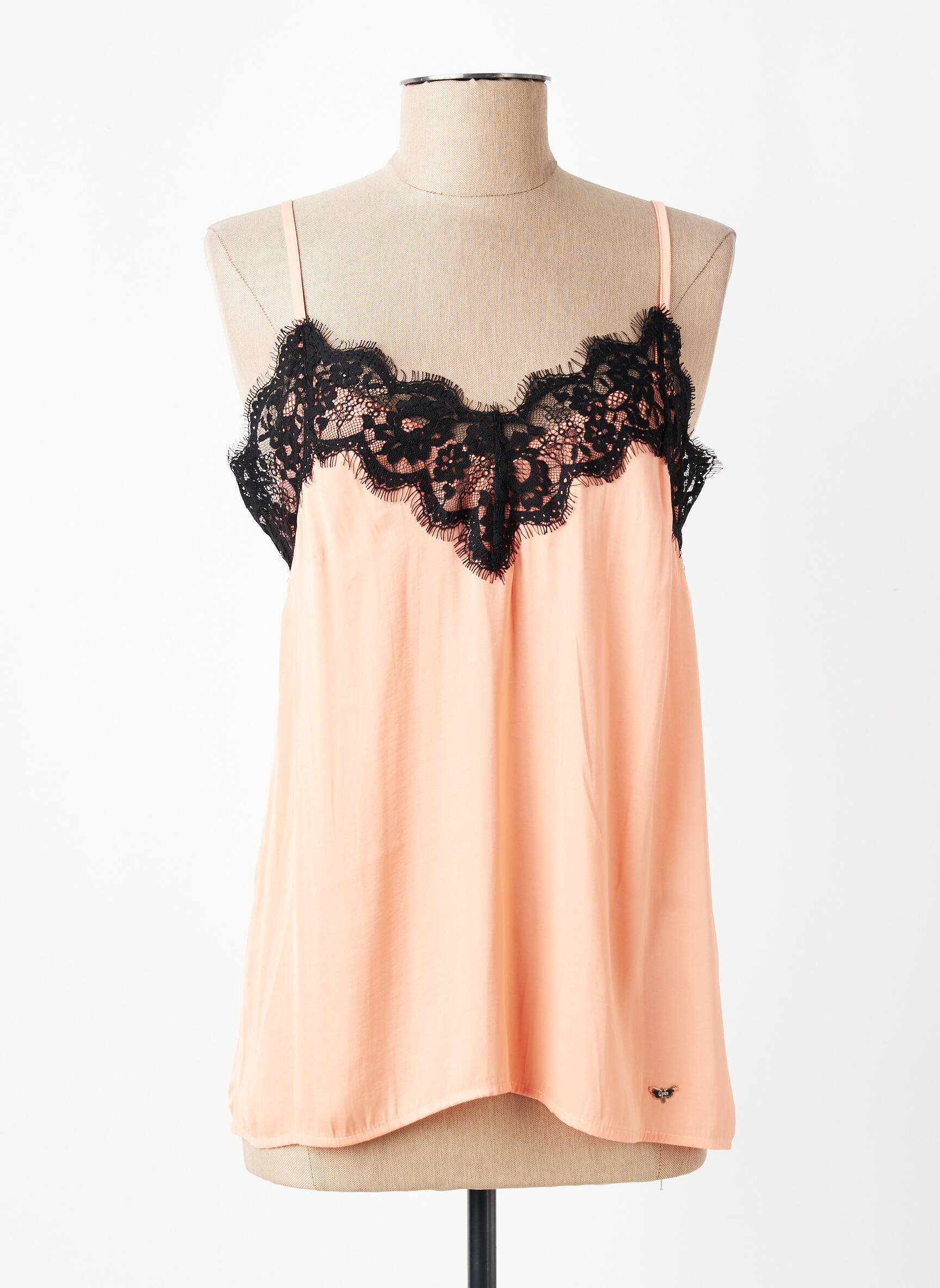 Top manches bretelles ajustables fines bretelles rose LPB LES PETITES BOMBES  femme