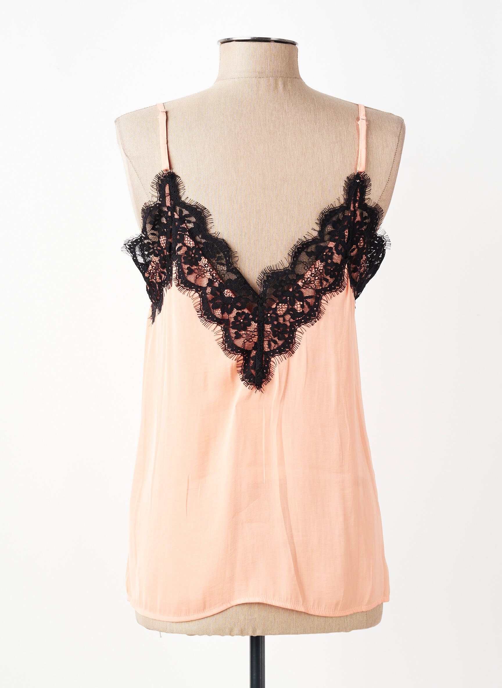 Top manches bretelles ajustables fines bretelles rose LPB LES PETITES BOMBES  femme