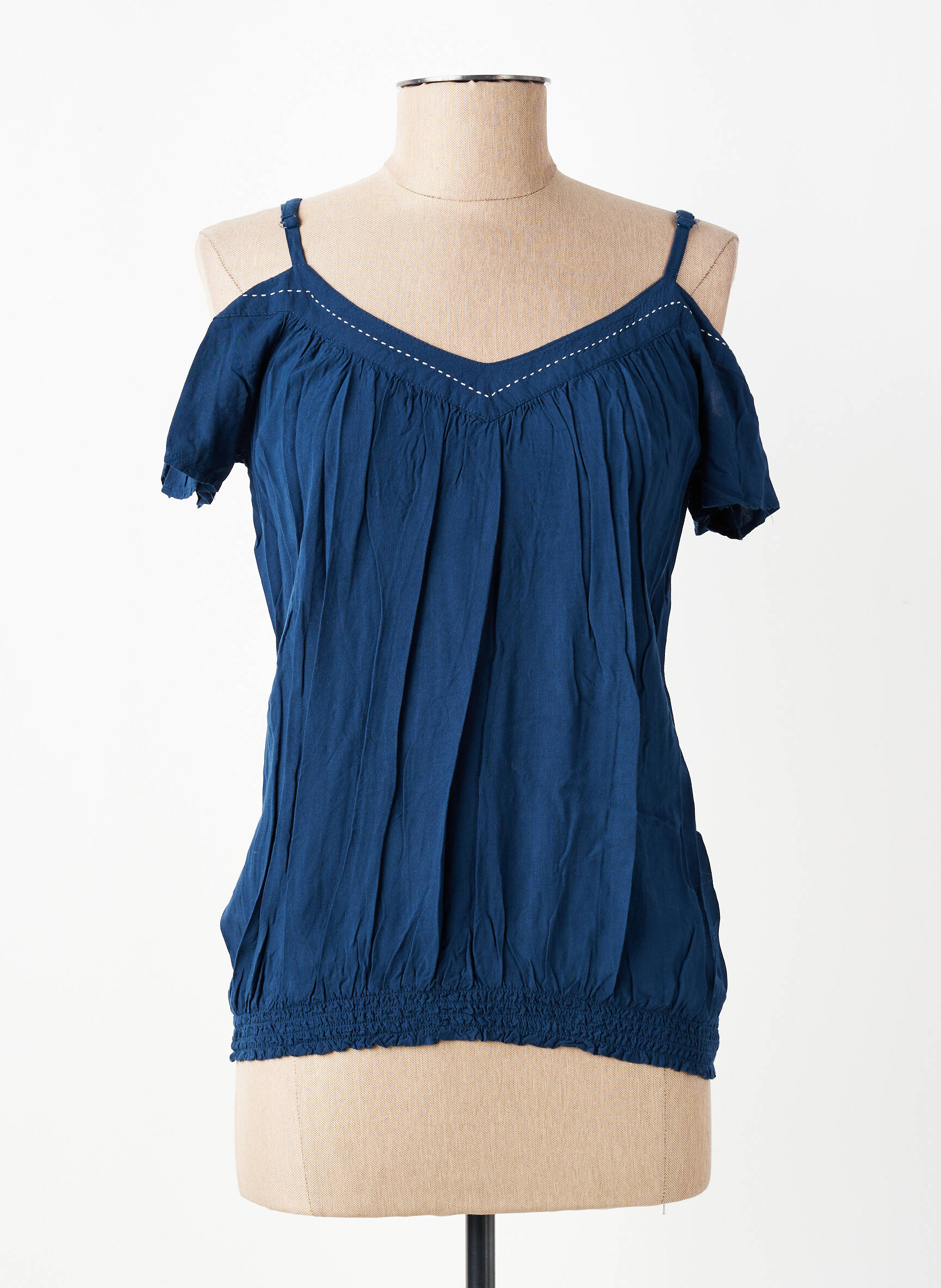 Top manches courtes manches courtes bleu LOLA ESPELETA femme