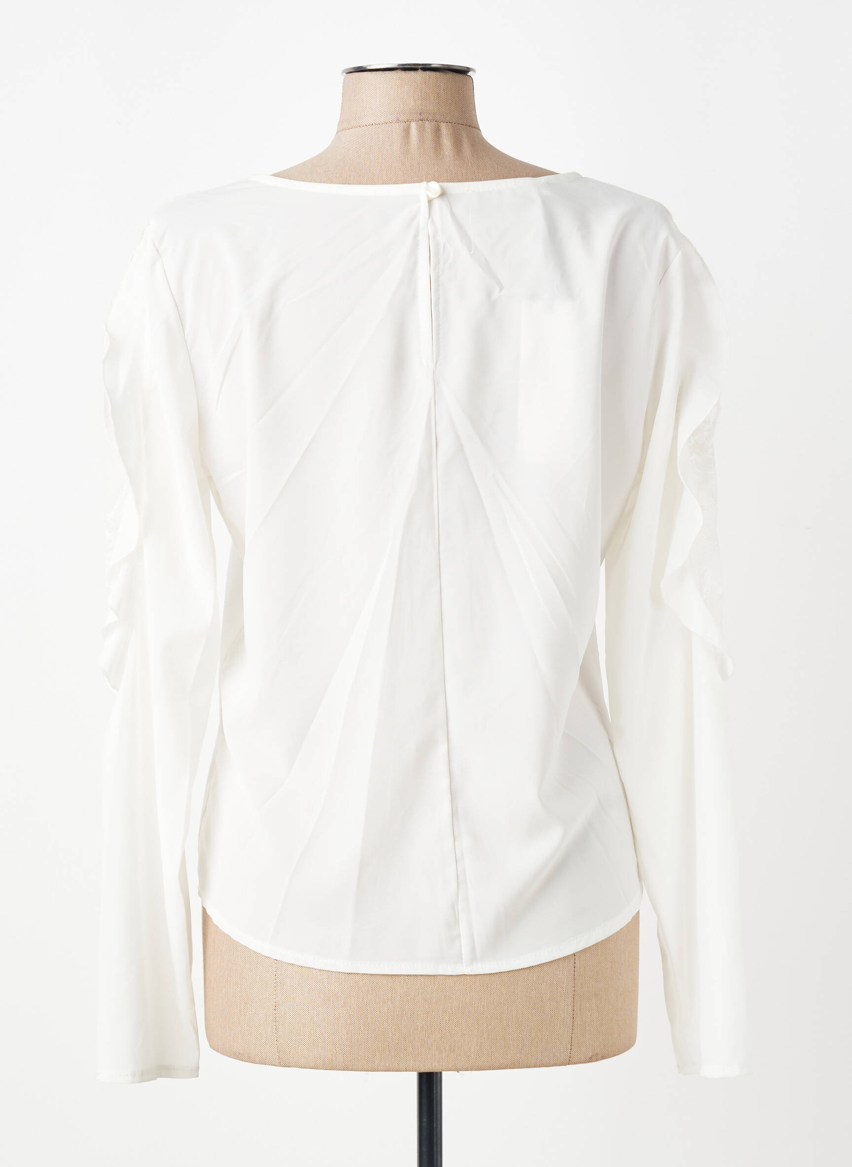 Top manches longues manches longues blanc RINASCIMENTO femme
