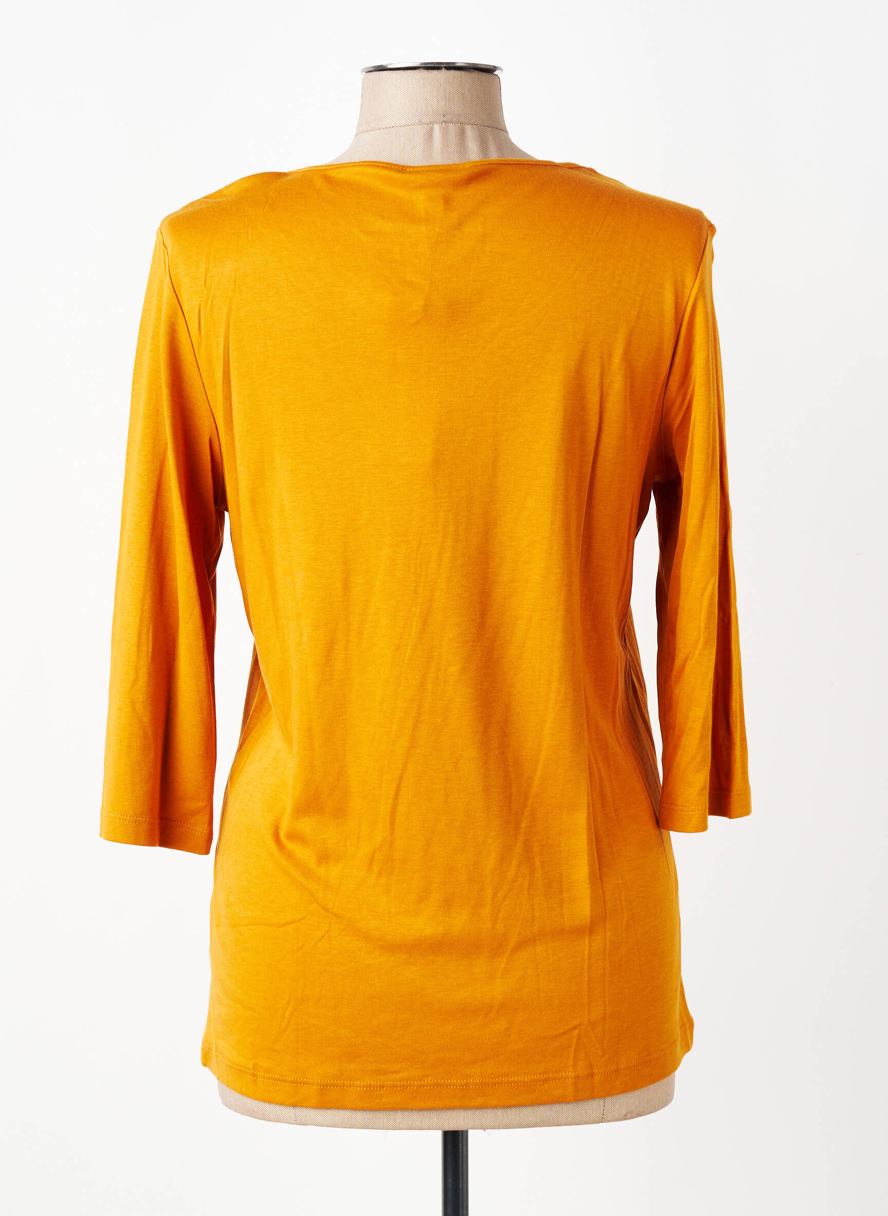 Top tissage jersey manches longues jaune STREET ONE femme