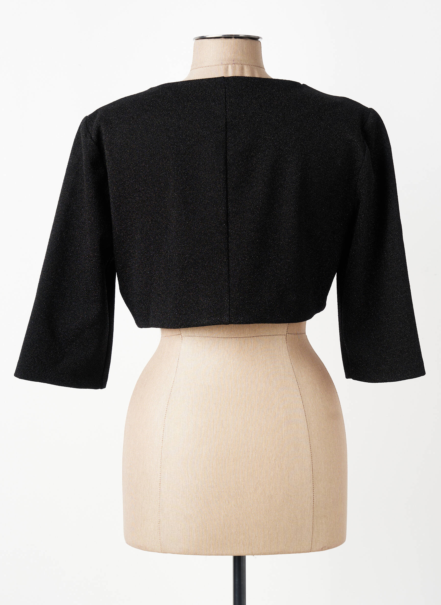 Boléro col rond noir RINASCIMENTO femme