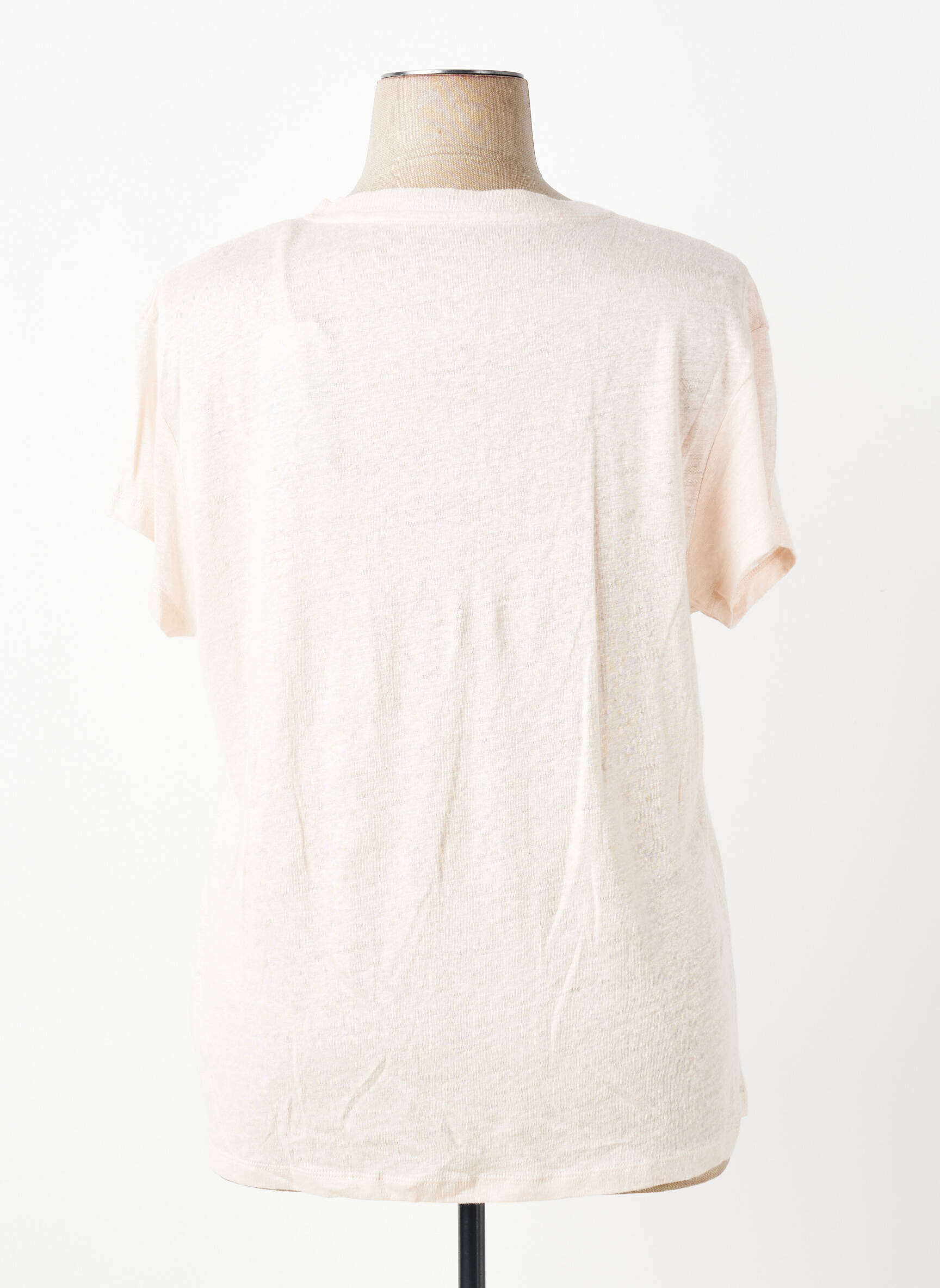 Top stretch manches courtes rose KANOPE femme