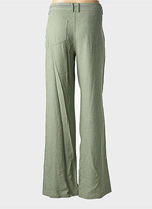 Pantalon droit tissage crêpe taille normale vert FREEMAN T.PORTER femme