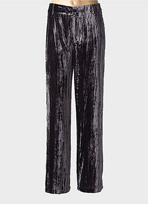 Pantalon droit stretch taille normale gris RUE MAZARINE femme