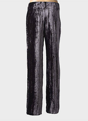 Pantalon droit stretch taille normale gris RUE MAZARINE femme