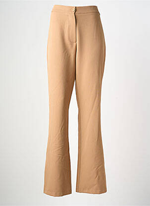 Pantalon flare taille basse taille basse beige AMELIE & AMELIE femme