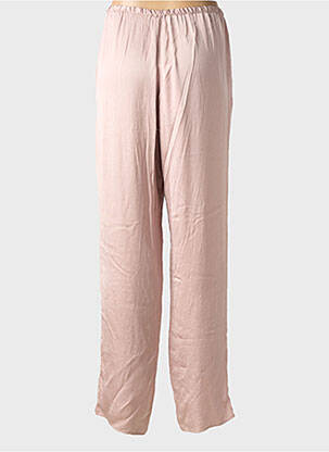 Pantalon droit taille élastique taille normale rose AMERICAN VINTAGE femme