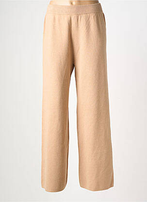 Pantalon large taille normale taille normale beige RUE MAZARINE femme