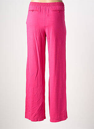 Pantalon large tissage crêpe taille normale rose YERSE femme