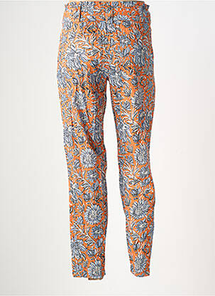 Pantalon slim taille haute taille haute orange YERSE femme
