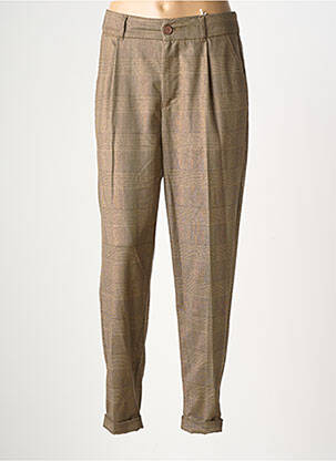 Pantalon chino stretch taille haute or KANOPE femme