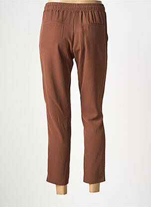 Pantalon 7/8 taille élastique taille normale marron AMELIE & AMELIE femme