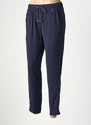 Pantalon 7/8 taille élastique taille normale bleu AMELIE & AMELIE femme
