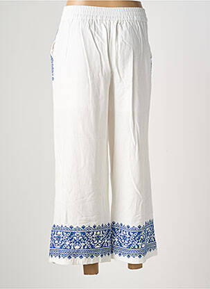 Pantalon large tissage crêpe taille normale blanc IMAGINE femme