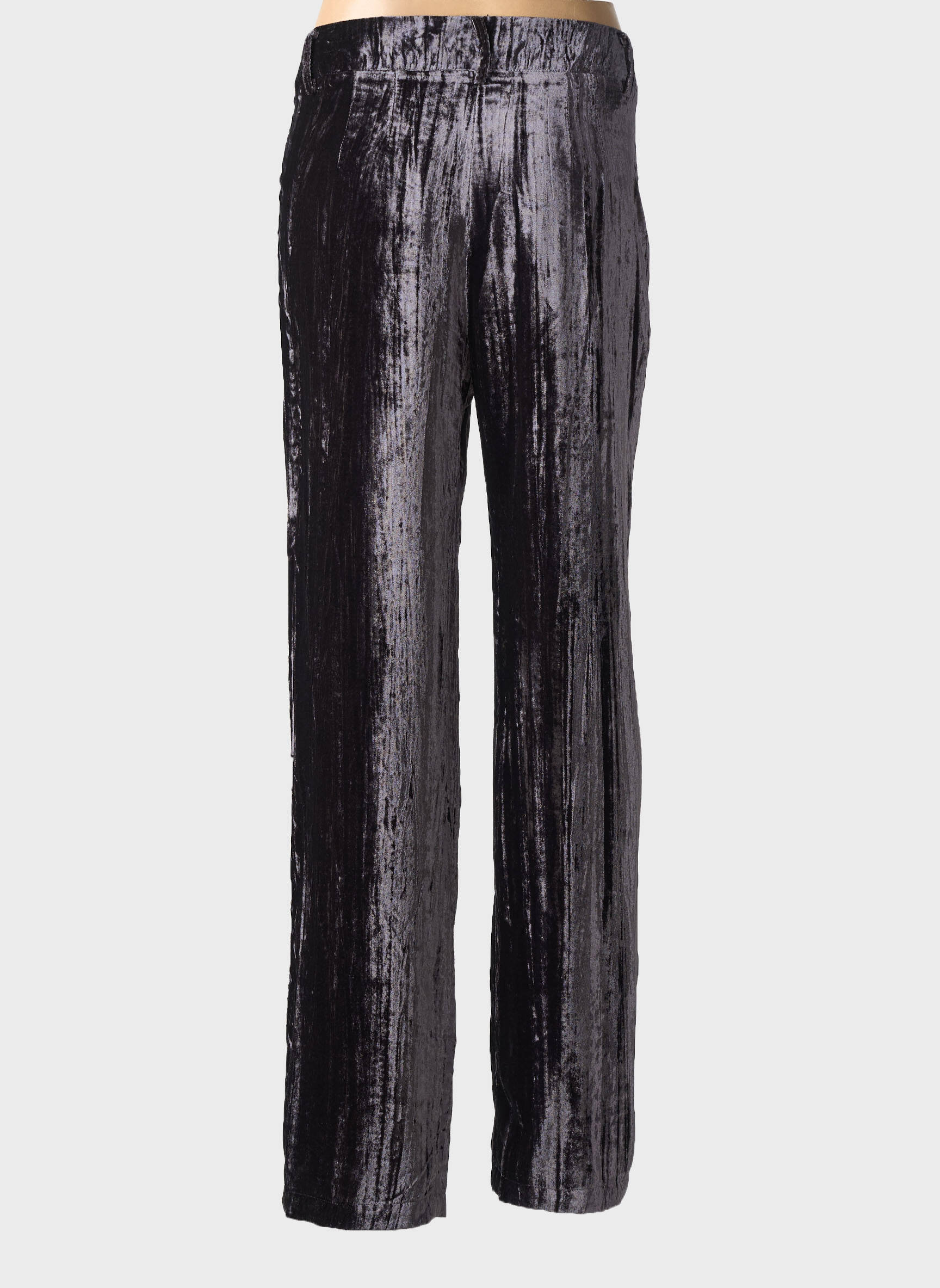 Pantalon droit stretch taille normale gris RUE MAZARINE femme