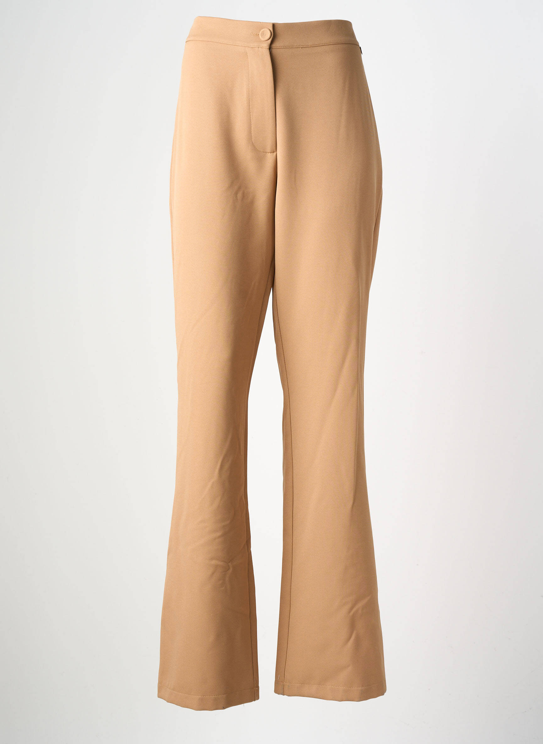 Pantalon flare taille basse taille basse beige AMELIE & AMELIE femme