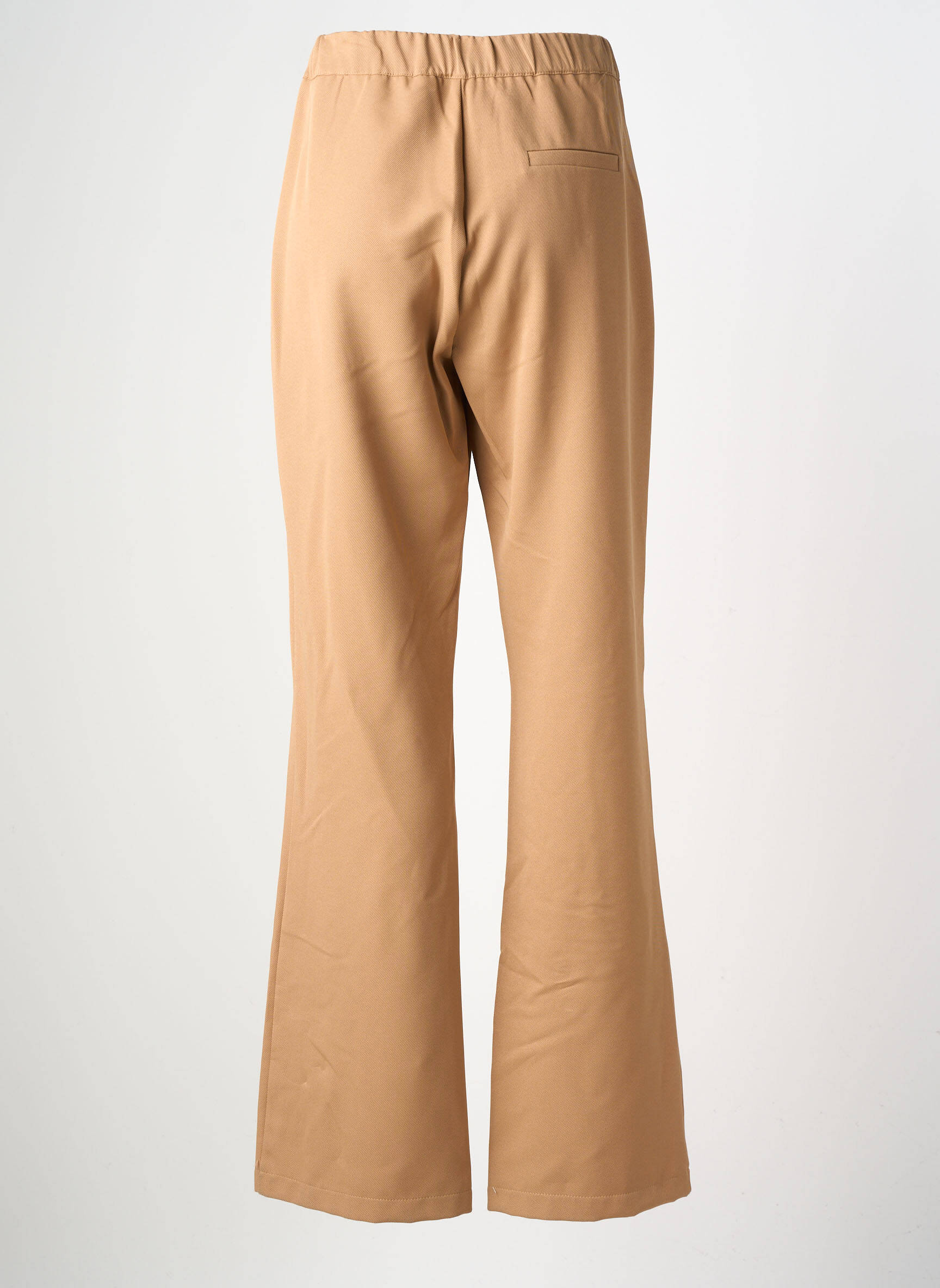 Pantalon flare taille basse taille basse beige AMELIE & AMELIE femme