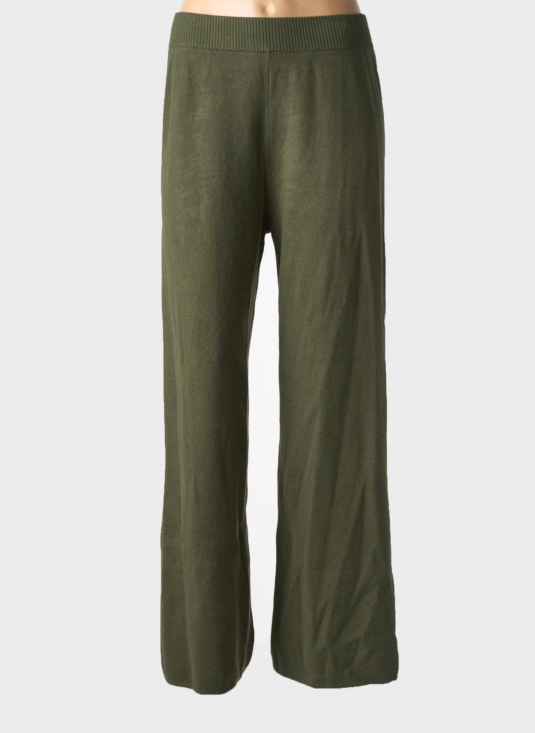 Pantalon large taille normale taille normale vert RUE MAZARINE femme