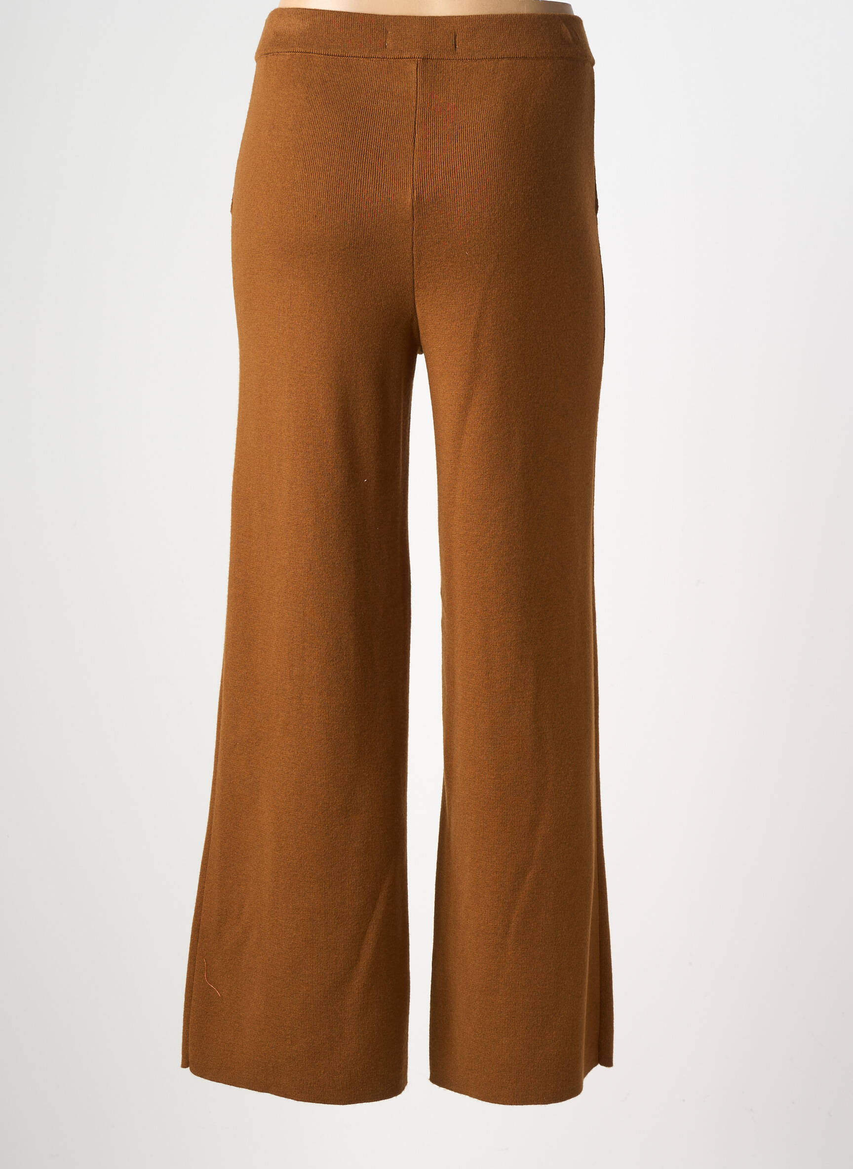 Pantalon flare stretch taille normale jaune VAN-DOS femme