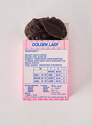 Collants stretch marron GOLDEN LADY femme