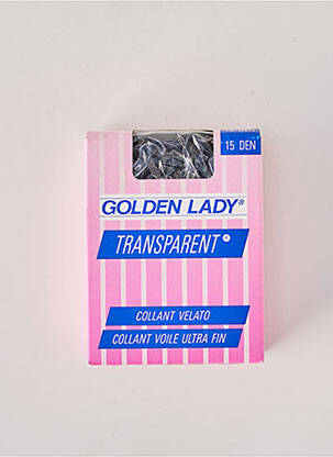 Collants tissage transparent noir GOLDEN LADY femme