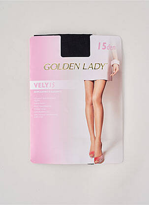 Collants stretch noir GOLDEN LADY femme