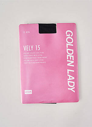 Collants stretch noir GOLDEN LADY femme