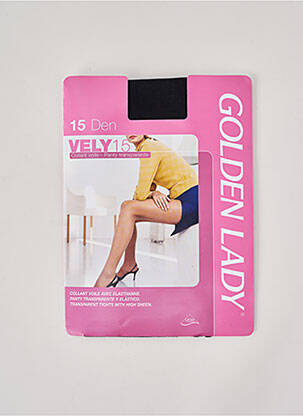 Collants stretch noir GOLDEN LADY femme