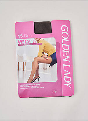 Collants stretch marron GOLDEN LADY femme