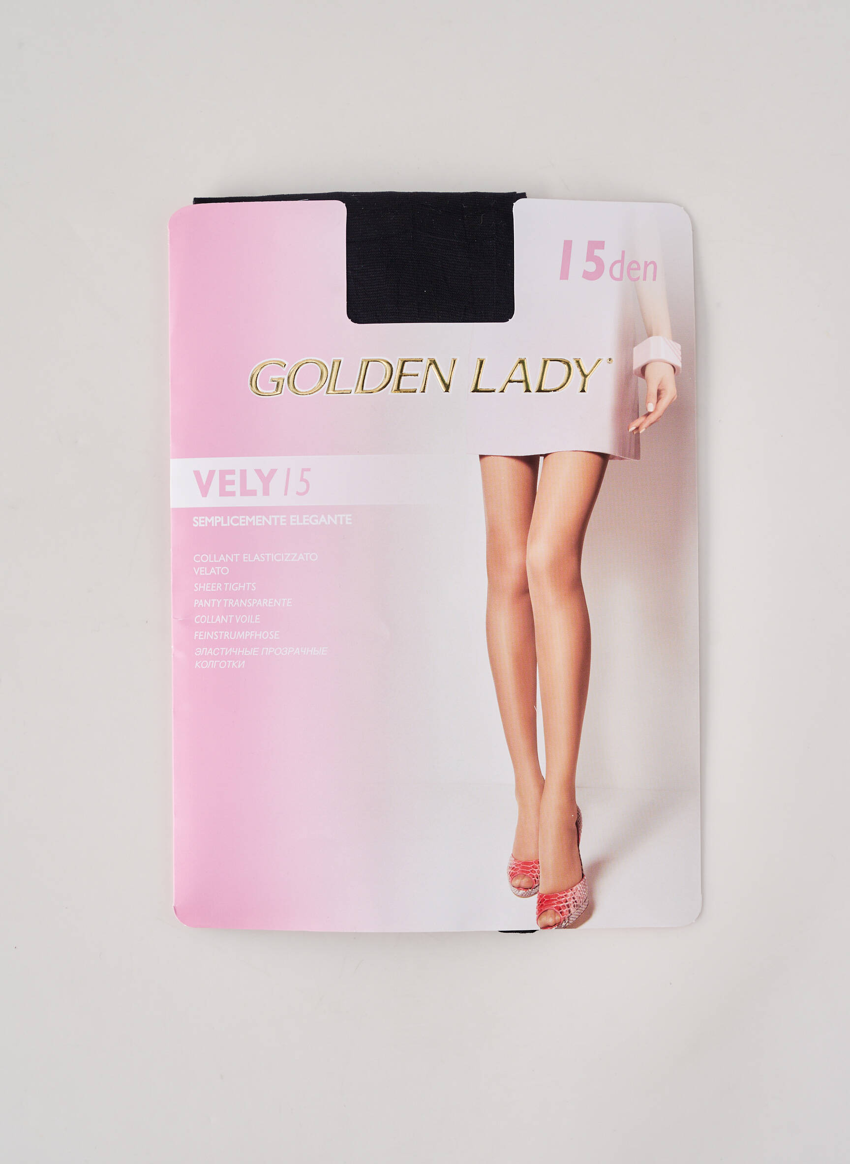 Collants stretch noir GOLDEN LADY femme