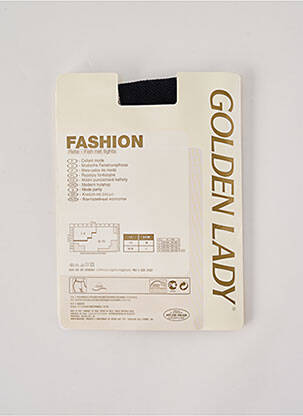 Collants stretch noir GOLDEN LADY femme