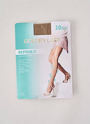 Collants légère et transparente beige GOLDEN LADY femme