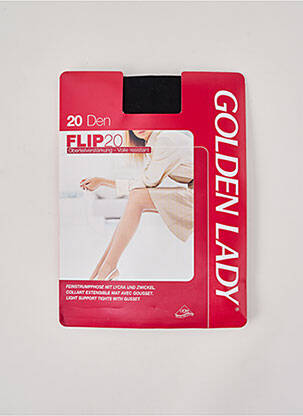 Collants stretch noir GOLDEN LADY femme
