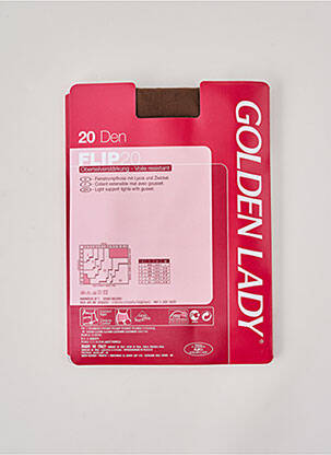 Collants stretch marron GOLDEN LADY femme