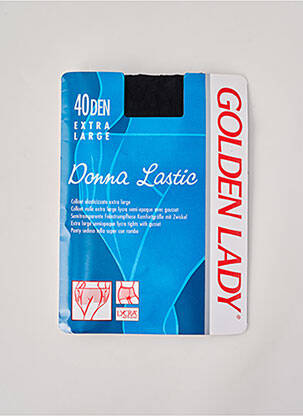 Collants stretch noir GOLDEN LADY femme