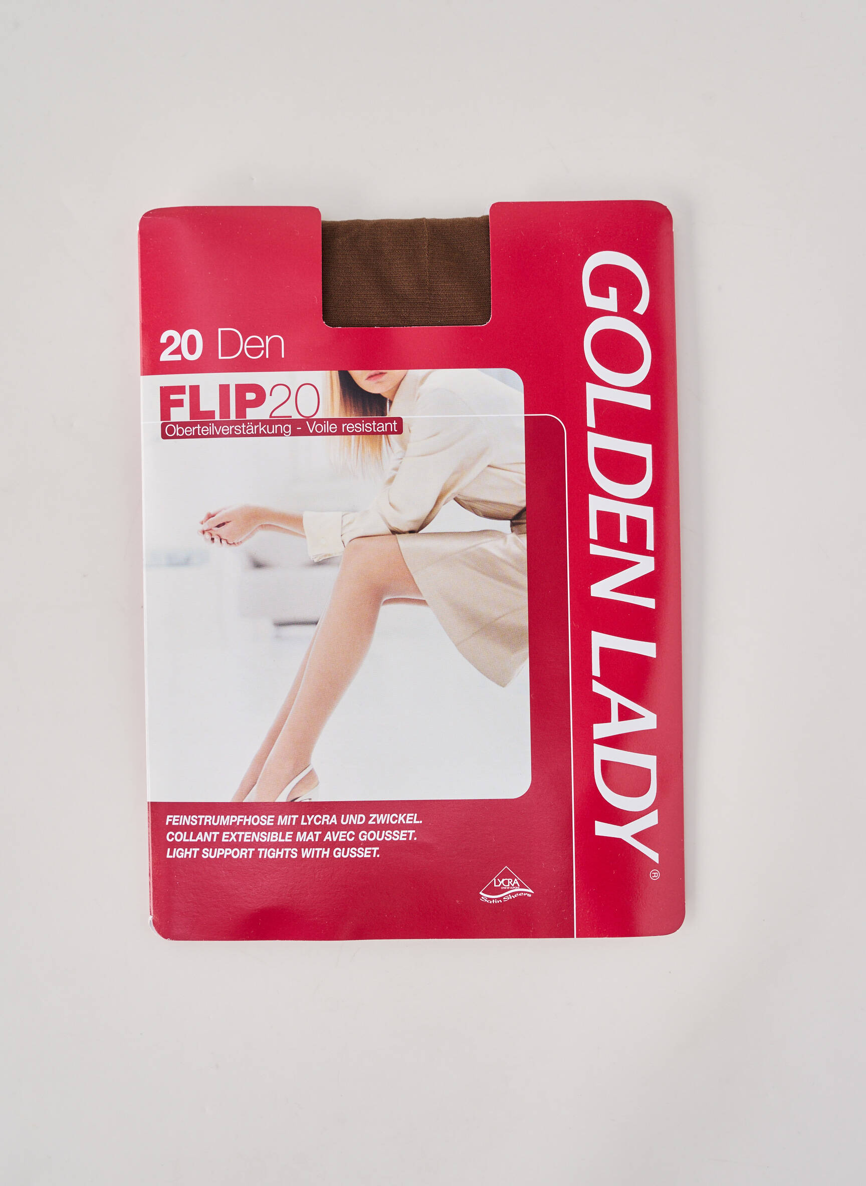 Collants stretch marron GOLDEN LADY femme