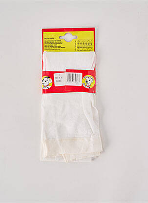 Collants stretch blanc GOLDEN LADY fille