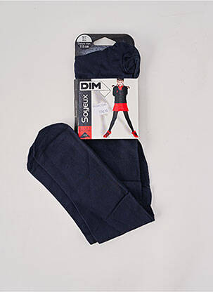 Collants stretch bleu DIM fille
