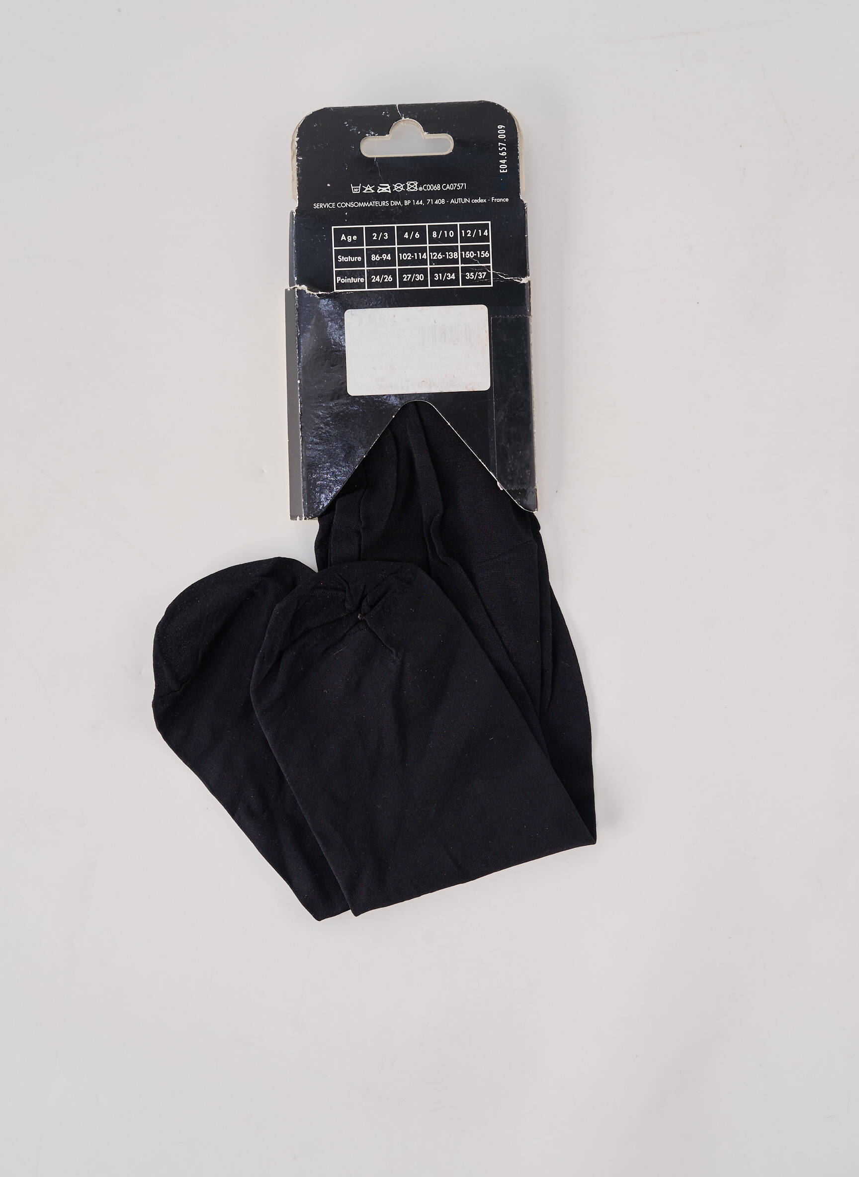 Collants stretch noir DIM fille