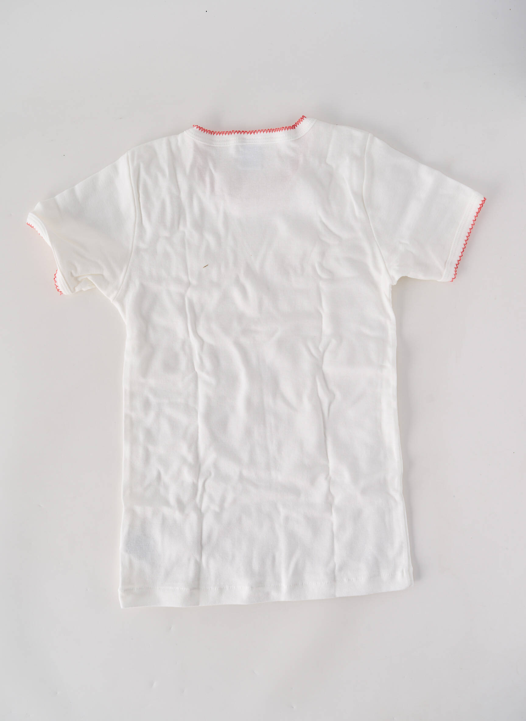 T-shirt stretch manches courtes blanc PETIT BATEAU fille