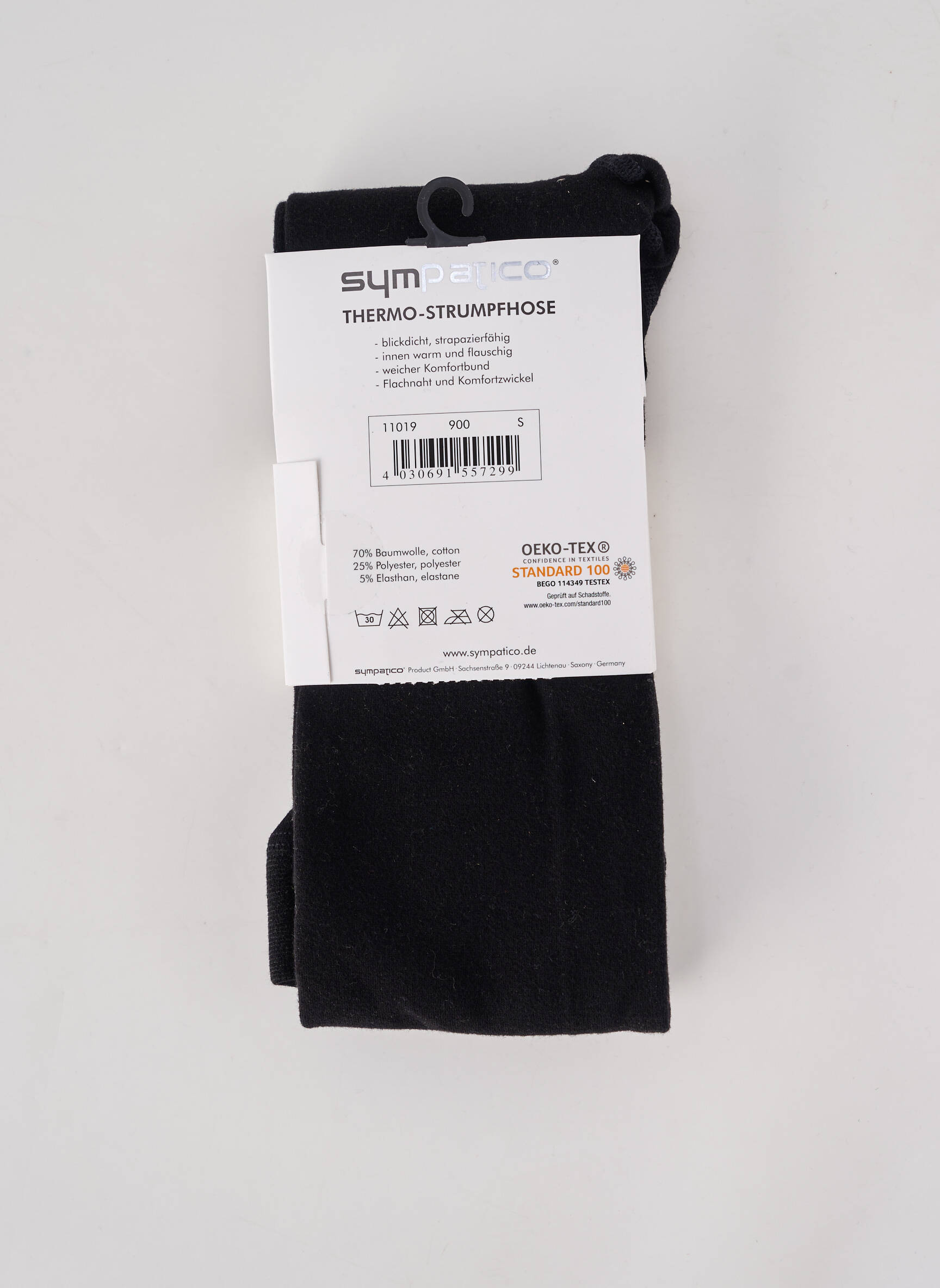 Collants stretch noir SYMPATICO femme