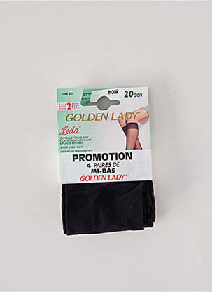 Bas stretch noir GOLDEN LADY femme